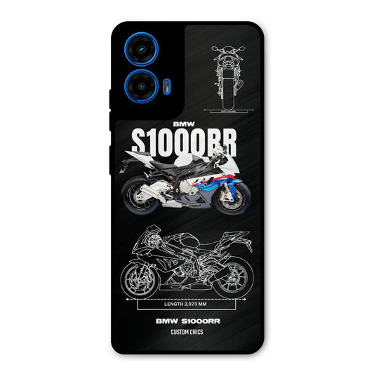 Super Blue Bike Moto G45 Mobile Back Cover - Car&Bike PrintShield Case