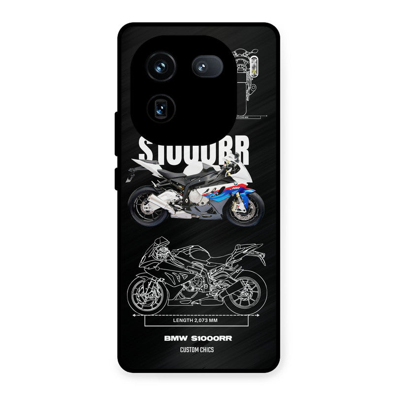 Super Blue Bike iQOO 12 Mobile Back Cover - Car&Bike PrintShield Case