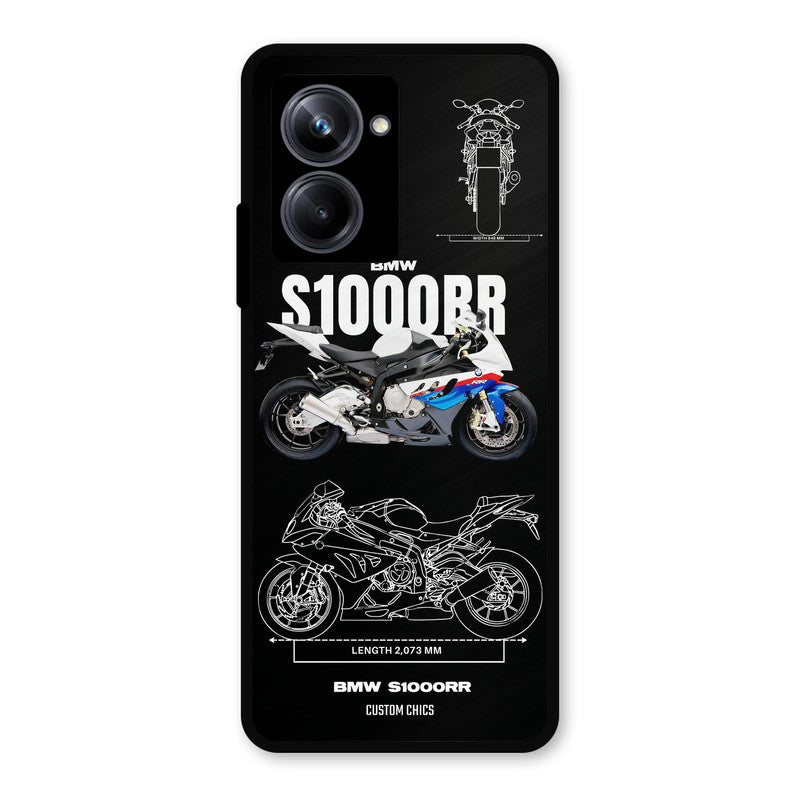Super Blue Bike Realme 10 Pro Mobile Back Cover - Car&Bike PrintShield Case
