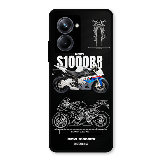 Super Blue Bike Realme 10 Pro Mobile Back Cover - Car&Bike PrintShield Case