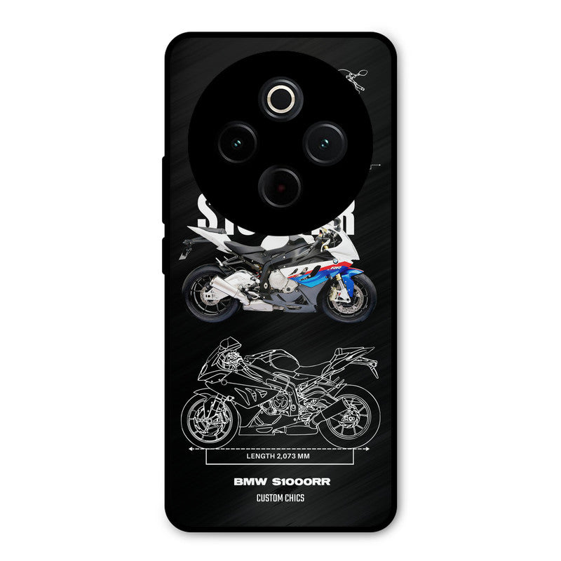 Super Blue Bike iQoo Z10 Mobile Back Cover - Car&Bike PrintShield Case
