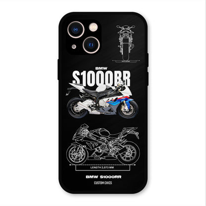 Super Blue Bike iPhone 13 Mobile Back Cover - Car&Bike PrintShield Case