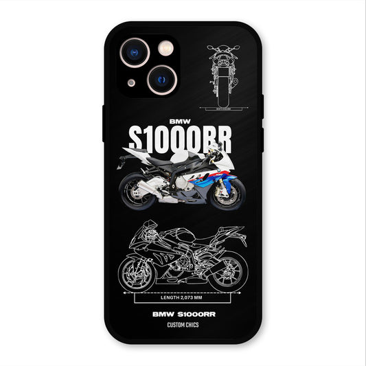Super Blue Bike iPhone 13 Mobile Back Cover - Car&Bike PrintShield Case