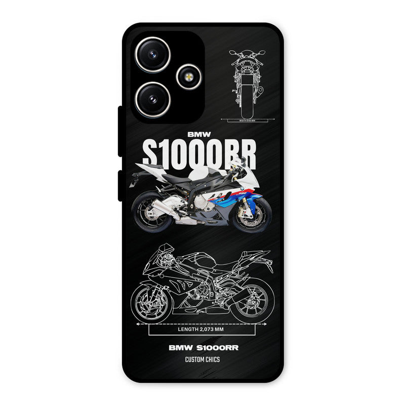 Super Blue Bike Redmi 12 5G Mobile Back Cover - Car&Bike PrintShield Case
