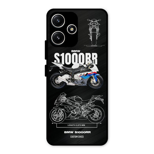 Super Blue Bike Redmi 12 5G Mobile Back Cover - Car&Bike PrintShield Case