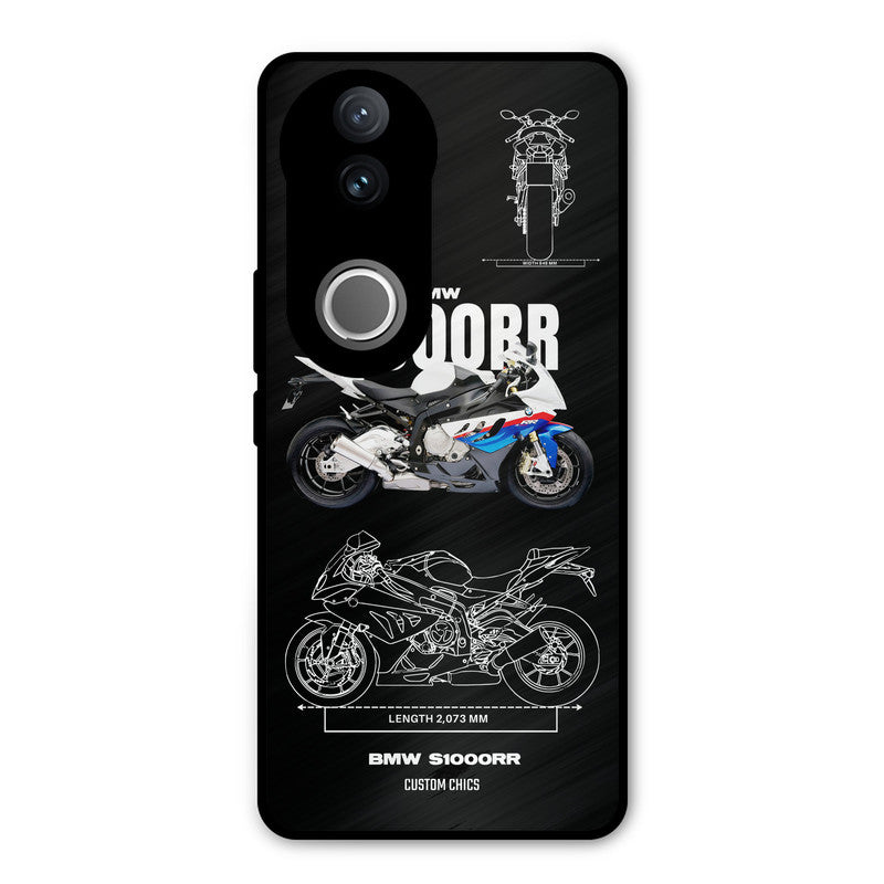 Super Blue Bike Vivo V50 Mobile Back Cover - Car&Bike PrintShield Case