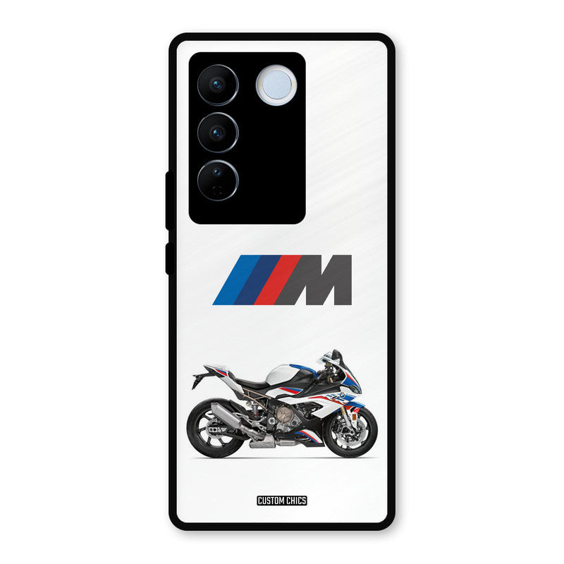 Super Sports Blue Bike Vivo V27 Pro Mobile Back Cover - Car&Bike PrintShield Case