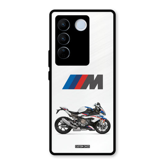 Super Sports Blue Bike Vivo V27 Pro Mobile Back Cover - Car&Bike PrintShield Case