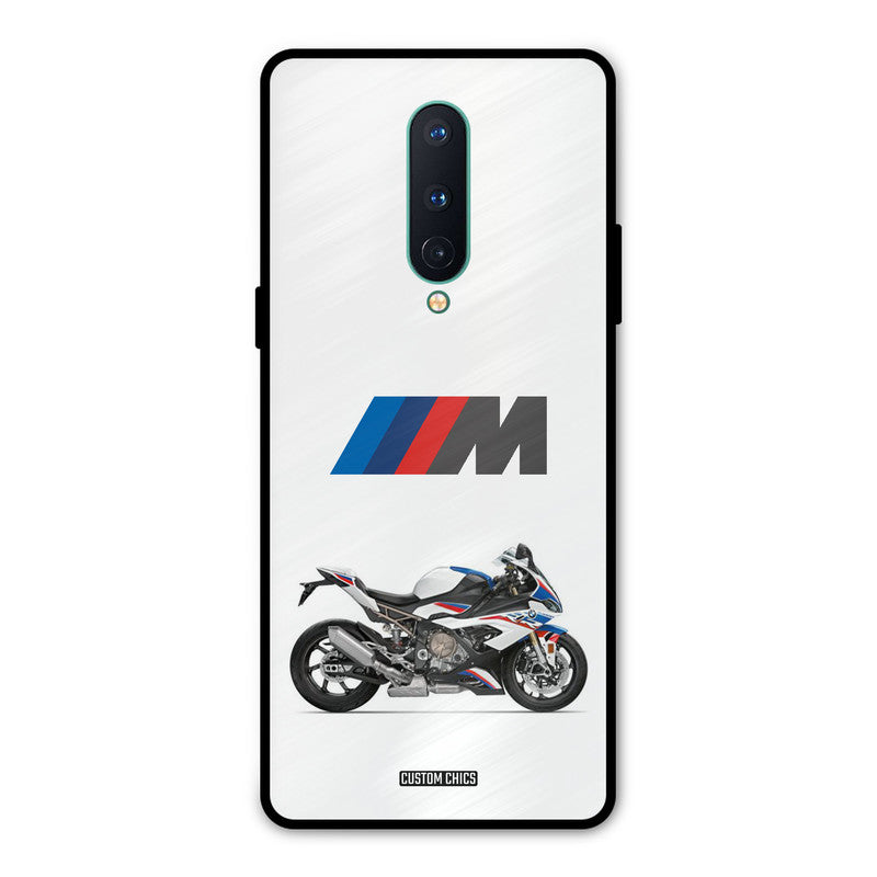 Super Sports Blue Bike Oneplus 8 Mobile Back Cover - Car&Bike PrintShield Case
