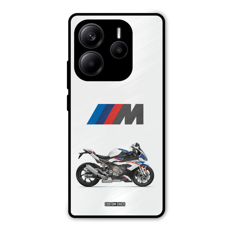 Super Sports Blue Bike Redmi Note 14 Mobile Back Cover - Car&Bike PrintShield Case