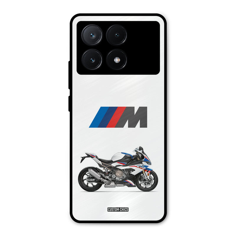 Super Sports Blue Bike Poco X6 Pro Mobile Back Cover - Car&Bike PrintShield Case