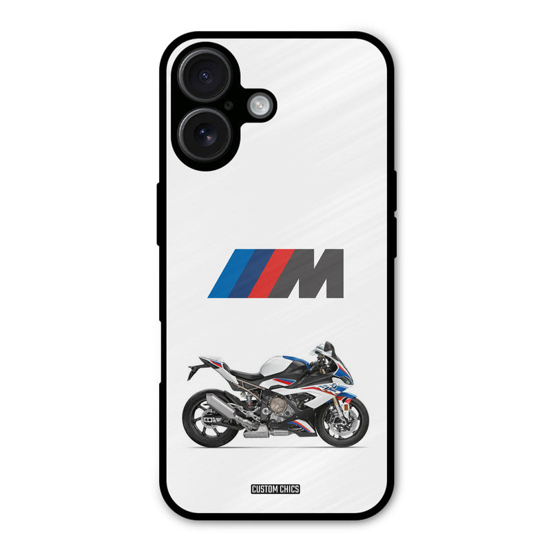 Super Sports Blue Bike iPhone 16 Mobile Back Cover - Car&Bike PrintShield Case