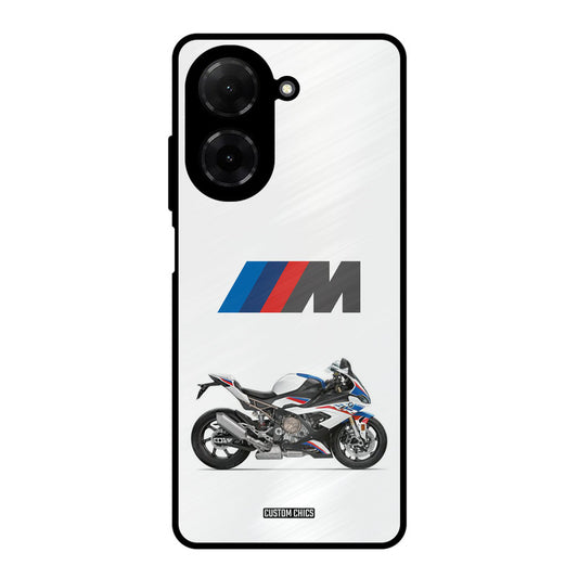Super Sports Blue Bike Poco C71 Mobile Back Cover - Car&Bike PrintShield Case