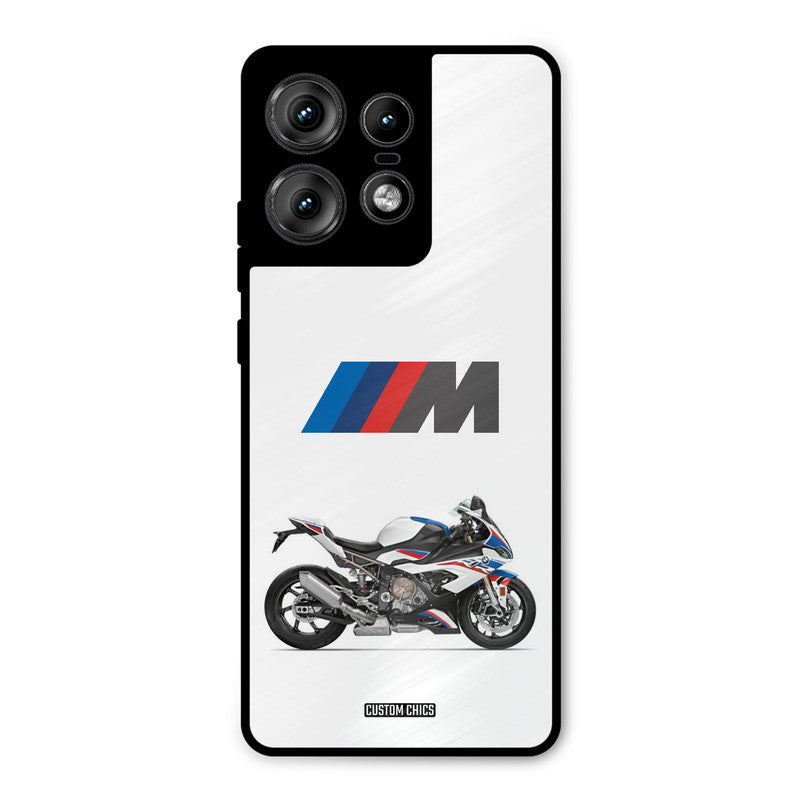 Super Sports Blue Bike Motorola Edge 50 Pro Mobile Back Cover - Car&Bike PrintShield Case