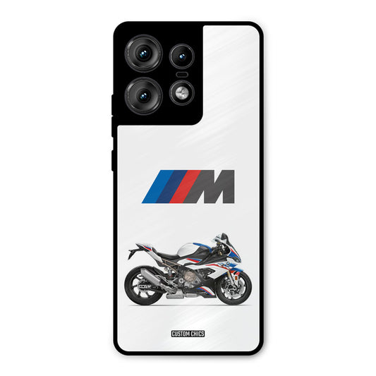 Super Sports Blue Bike Motorola Edge 50 Pro Mobile Back Cover - Car&Bike PrintShield Case