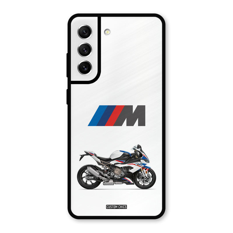Super Sports Blue Bike Samsung Galaxy S21 FE 5G Mobile Back Cover - Car&Bike PrintShield Case
