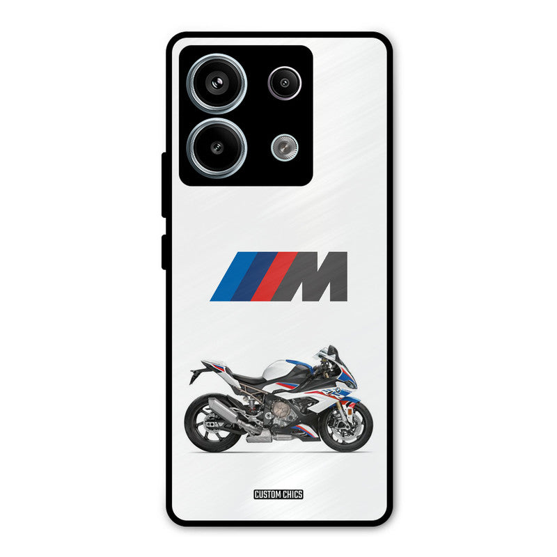 Super Sports Blue Bike Redmi Note 13 Pro 5G Mobile Back Cover - Car&Bike PrintShield Case