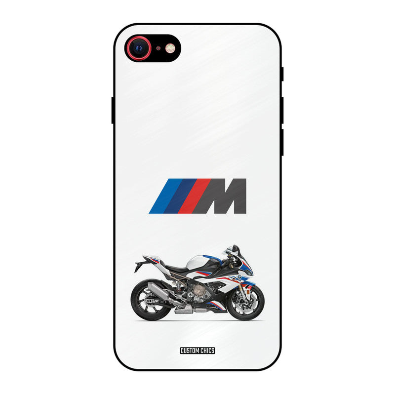 Super Sports Blue Bike iPhone SE 2020 Mobile Back Cover - Car&Bike PrintShield Case