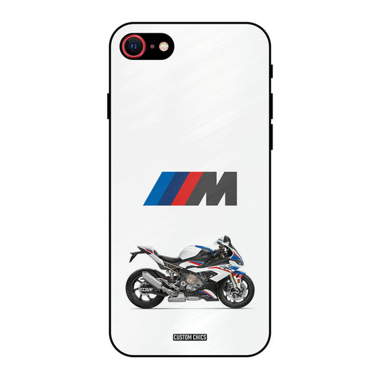 Super Sports Blue Bike iPhone SE 2020 Mobile Back Cover - Car&Bike PrintShield Case