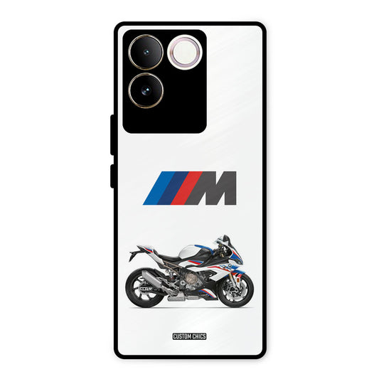 Super Sports Blue Bike Vivo T2 Pro Mobile Back Cover - Car&Bike PrintShield Case