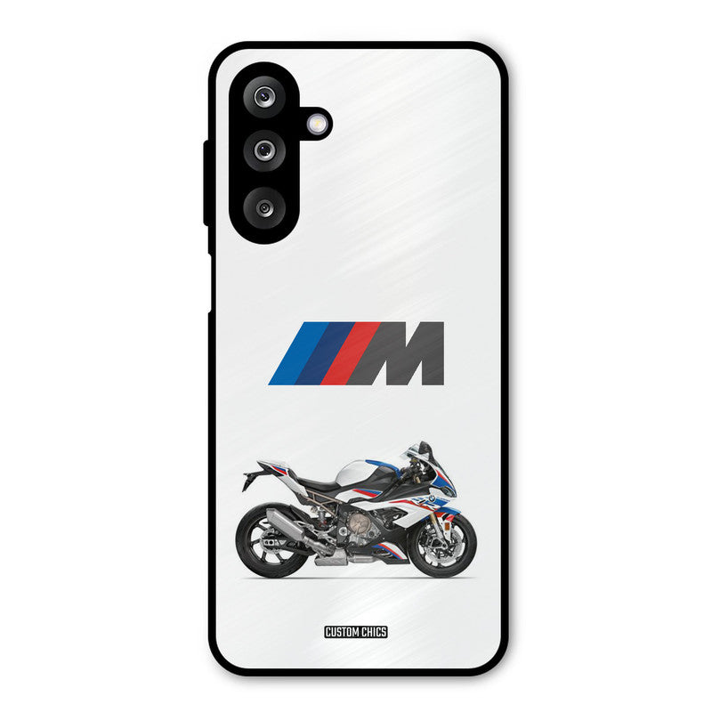 Super Sports Blue Bike Samsung Galaxy M36 Mobile Back Cover - Car&Bike PrintShield Case