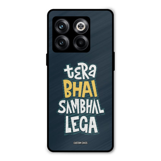 Tera Bhai Oneplus 10T Mobile Back Cover - Typography PrintShield Case