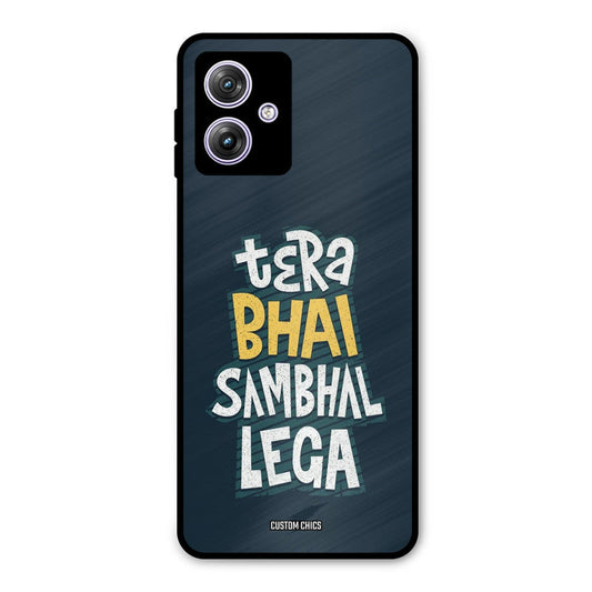 Tera Bhai Moto G54 Mobile Back Cover - Typography PrintShield Case