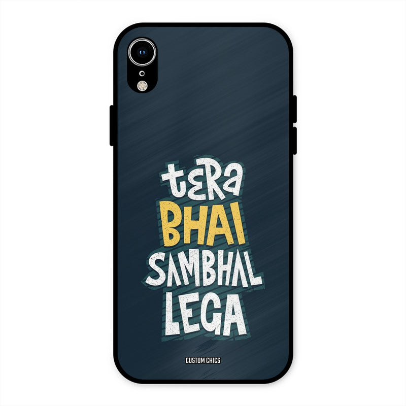 Tera Bhai iPhone XR Mobile Back Cover - Typography PrintShield Case