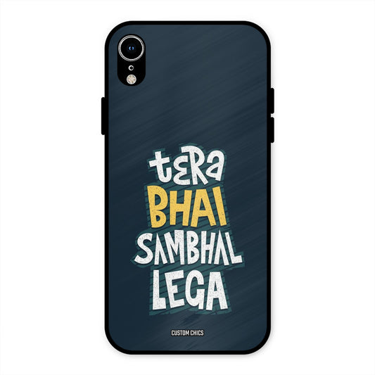 Tera Bhai iPhone XR Mobile Back Cover - Typography PrintShield Case