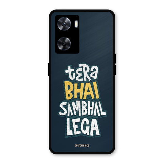 Tera Bhai Oppo A57 2022 Mobile Back Cover - Typography PrintShield Case