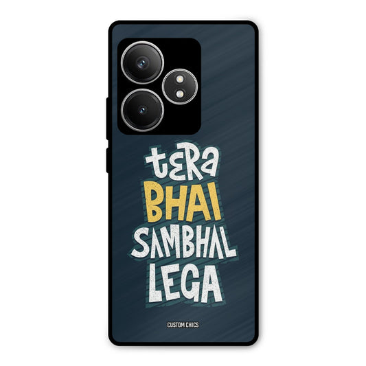 Tera Bhai Realme GT 6T Mobile Back Cover - Typography PrintShield Case
