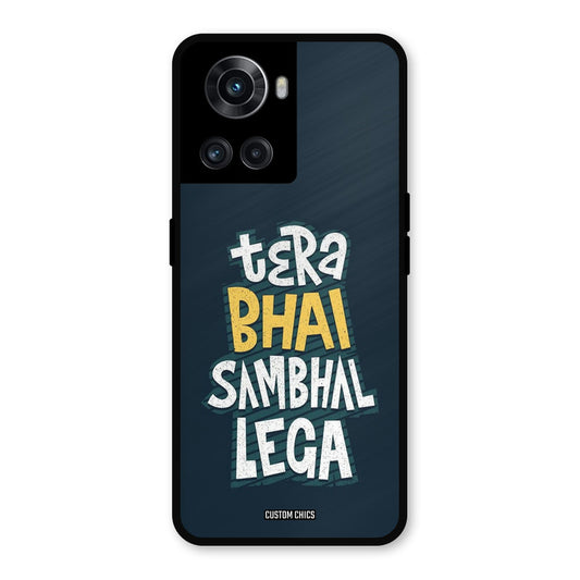 Tera Bhai OnePlus 10R Mobile Back Cover - Typography PrintShield Case