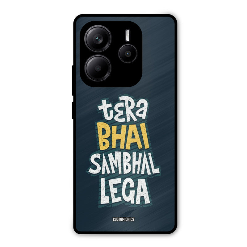 Tera Bhai Redmi Note 14 Mobile Back Cover - Typography PrintShield Case