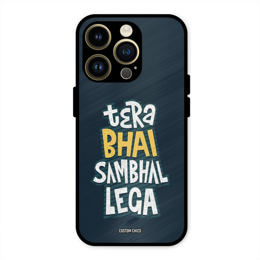 Tera Bhai iPhone 14 Pro Max Mobile Back Cover - Typography PrintShield Case