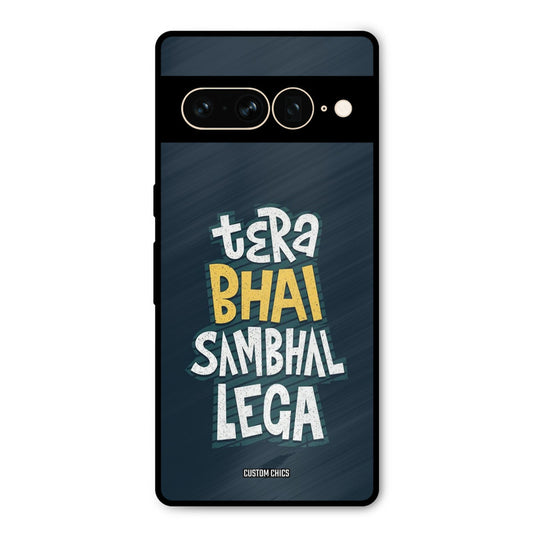 Tera Bhai Google Pixel 7 Pro Mobile Back Cover - Typography PrintShield Case