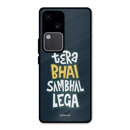 Tera Bhai Vivo V30 Mobile Back Cover - Typography PrintShield Case