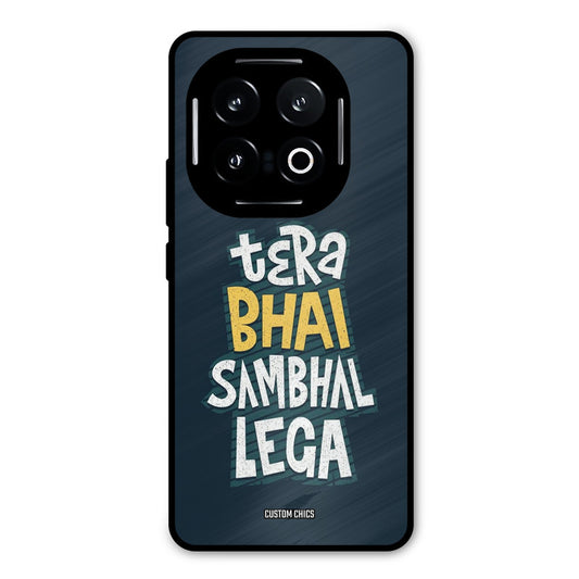 Tera Bhai iQOO 13 Mobile Back Cover - Typography PrintShield Case