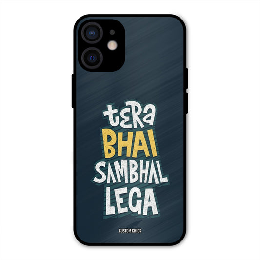 Tera Bhai iPhone 12 Mini Mobile Back Cover - Typography PrintShield Case