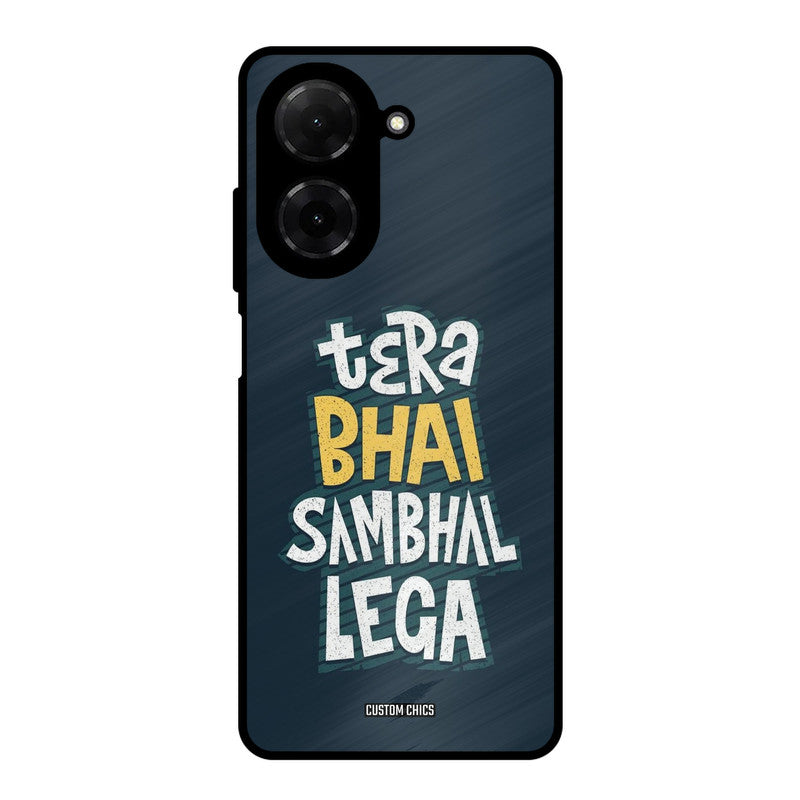 Tera Bhai Poco C71 Mobile Back Cover - Typography PrintShield Case