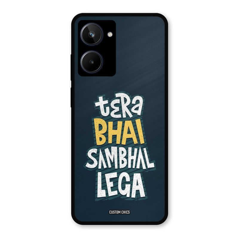 Tera Bhai Realme 10 Mobile Back Cover - Typography PrintShield Case