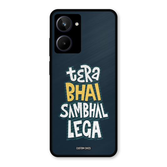 Tera Bhai Realme 10 Mobile Back Cover - Typography PrintShield Case