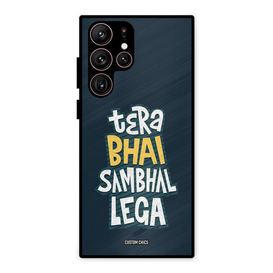 Tera Bhai Samsung Galaxy S22 Ultra Mobile Back Cover - Typography PrintShield Case