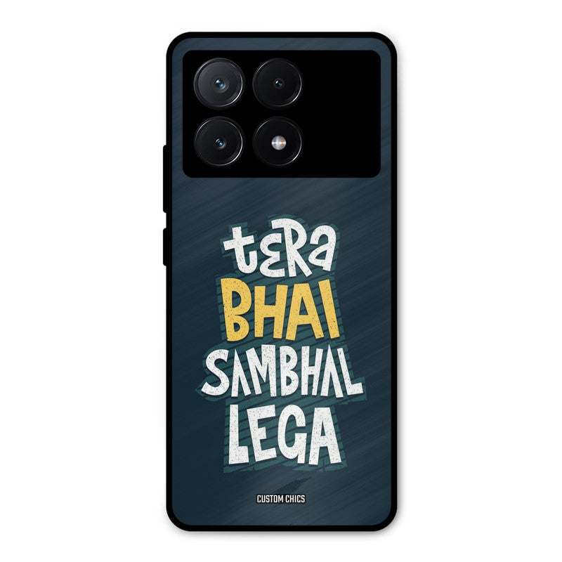 Tera Bhai Poco X6 Pro Mobile Back Cover - Typography PrintShield Case