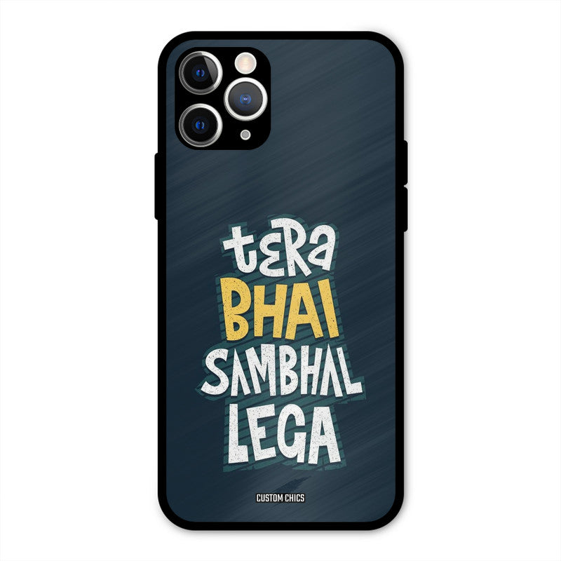 Tera Bhai iPhone 11 Pro Mobile Back Cover - Typography PrintShield Case