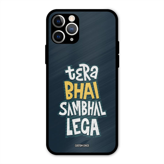 Tera Bhai iPhone 11 Pro Mobile Back Cover - Typography PrintShield Case