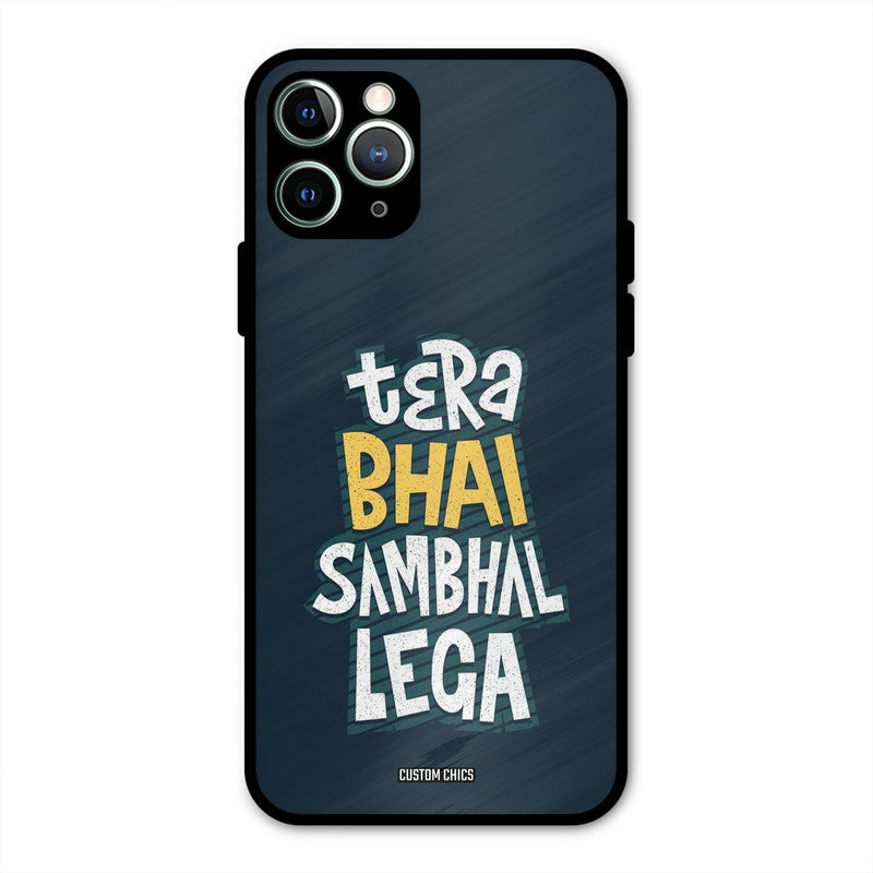 Tera Bhai iPhone 11 Pro Max Mobile Back Cover - Typography PrintShield Case