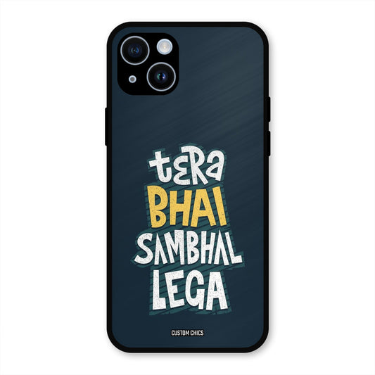 Tera Bhai iPhone 14 Mobile Back Cover - Typography PrintShield Case