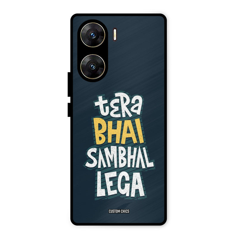 Tera Bhai Vivo V29e Mobile Back Cover - Typography PrintShield Case