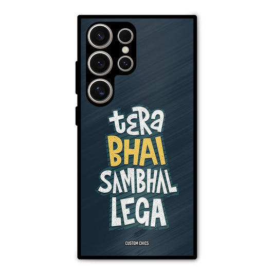 Tera Bhai Samsung Galaxy S24 Ultra Mobile Back Cover - Typography PrintShield Case