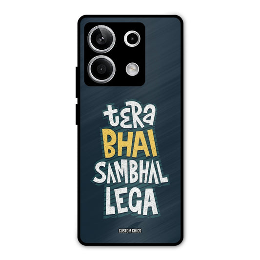 Tera Bhai Redmi Note 13 5G Mobile Back Cover - Typography PrintShield Case